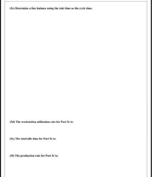 Solved Problem 5 (4.0 pt) Consider the assembly line | Chegg.com