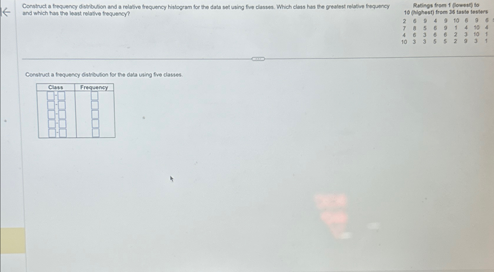 Solved Construct a frequency distribution and a relative | Chegg.com
