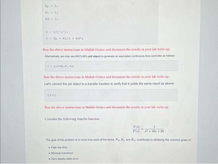 Solved MATLAB CODE We will consider the following | Chegg.com