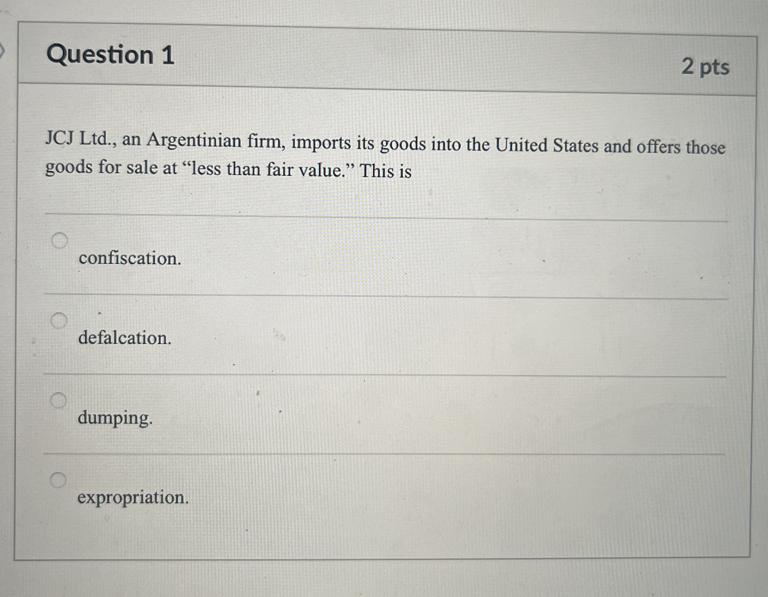 Solved Question 1JCJ Ltd., ﻿an Argentinian firm, imports its | Chegg.com