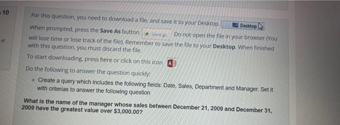 Solved For this question, you need to download a file, and | Chegg.com ...