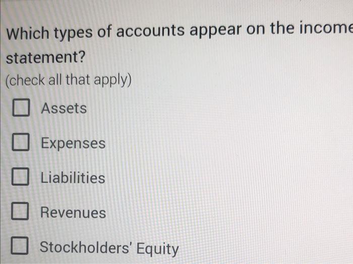 solved-which-types-of-accounts-appear-on-the-income-chegg