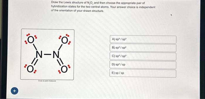 Solved + ³0: O Draw the Lewis structure of N₂O, and then | Chegg.com