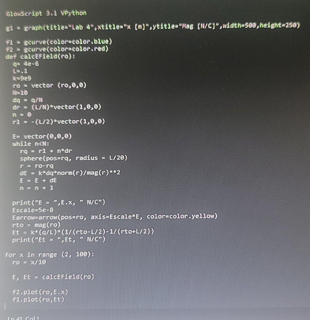 this is a coding physics problem. I am doing an | Chegg.com
