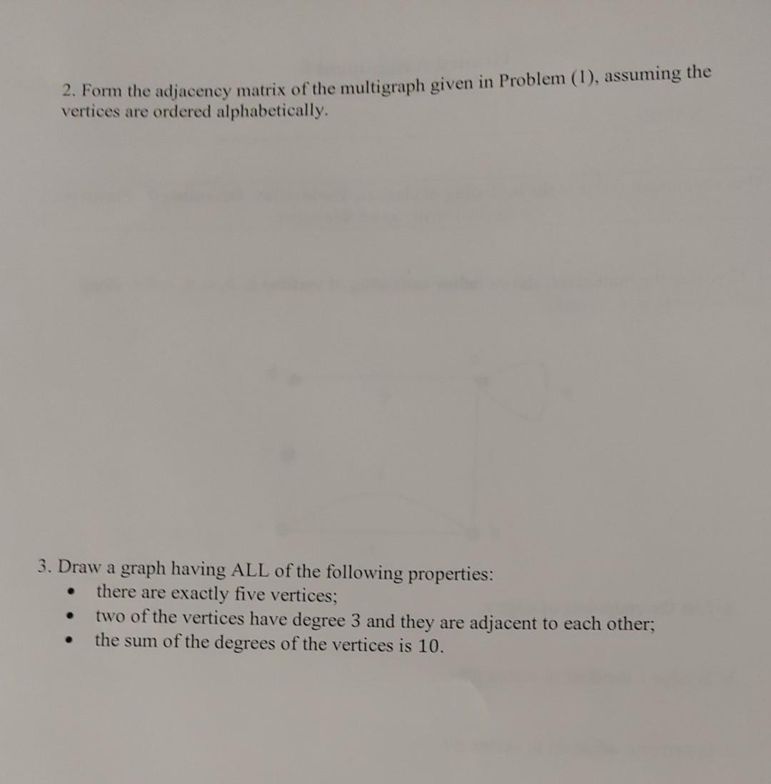 Solved Please solve each problem and read carefully, showing | Chegg.com