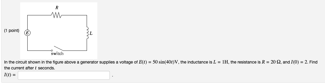 Solved In the circuit shown in the figure above a generator | Chegg.com