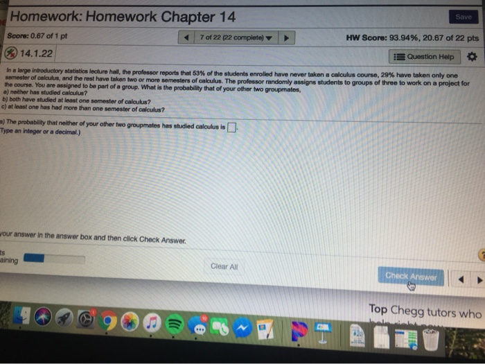 Solved Save Homework: Homework Chapter 14 Score: 0.67 Of 1 | Chegg.com