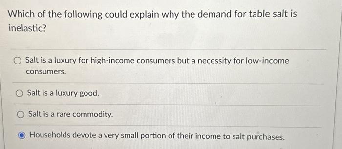 Solved Which Of The Following Could Explain Why The Demand Chegg Com