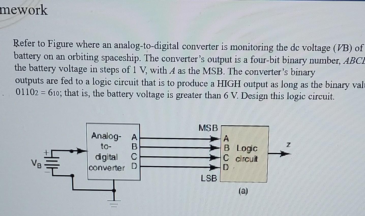 Solved Refer to Figure where an analogtodigital converter