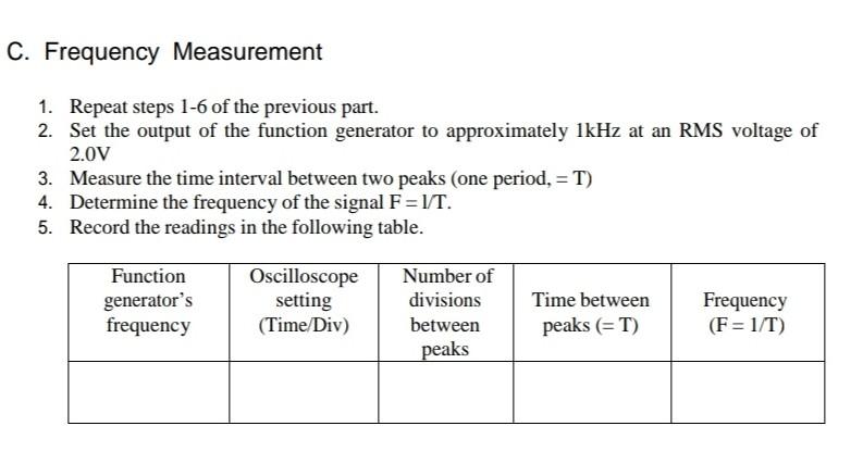 Solved B. Voltage Measurements DC Voltage: 1. Set The | Chegg.com