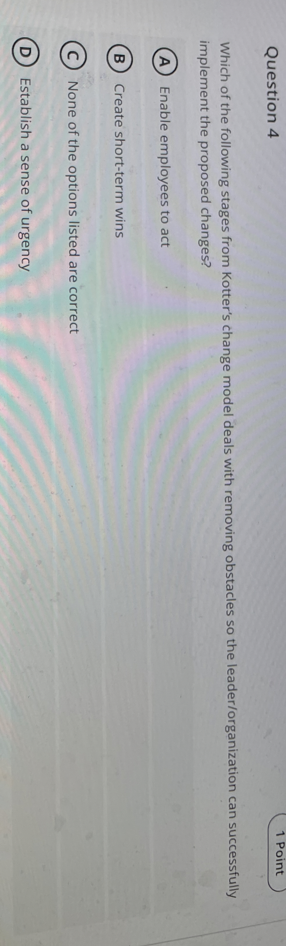 Solved Question 41 ﻿PointWhich of the following stages from | Chegg.com
