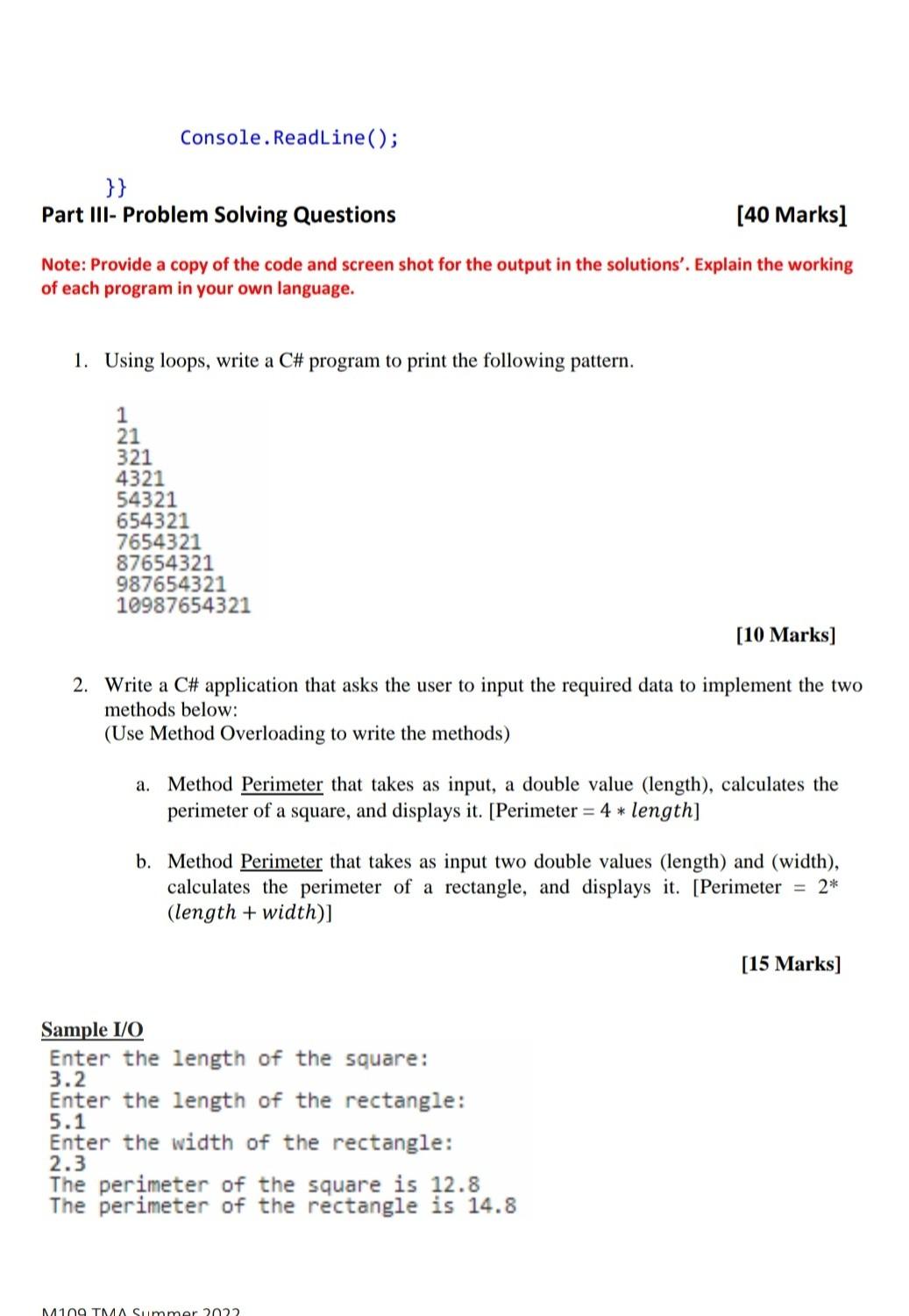 Solved How to solve these questions in visual studio? | Chegg.com