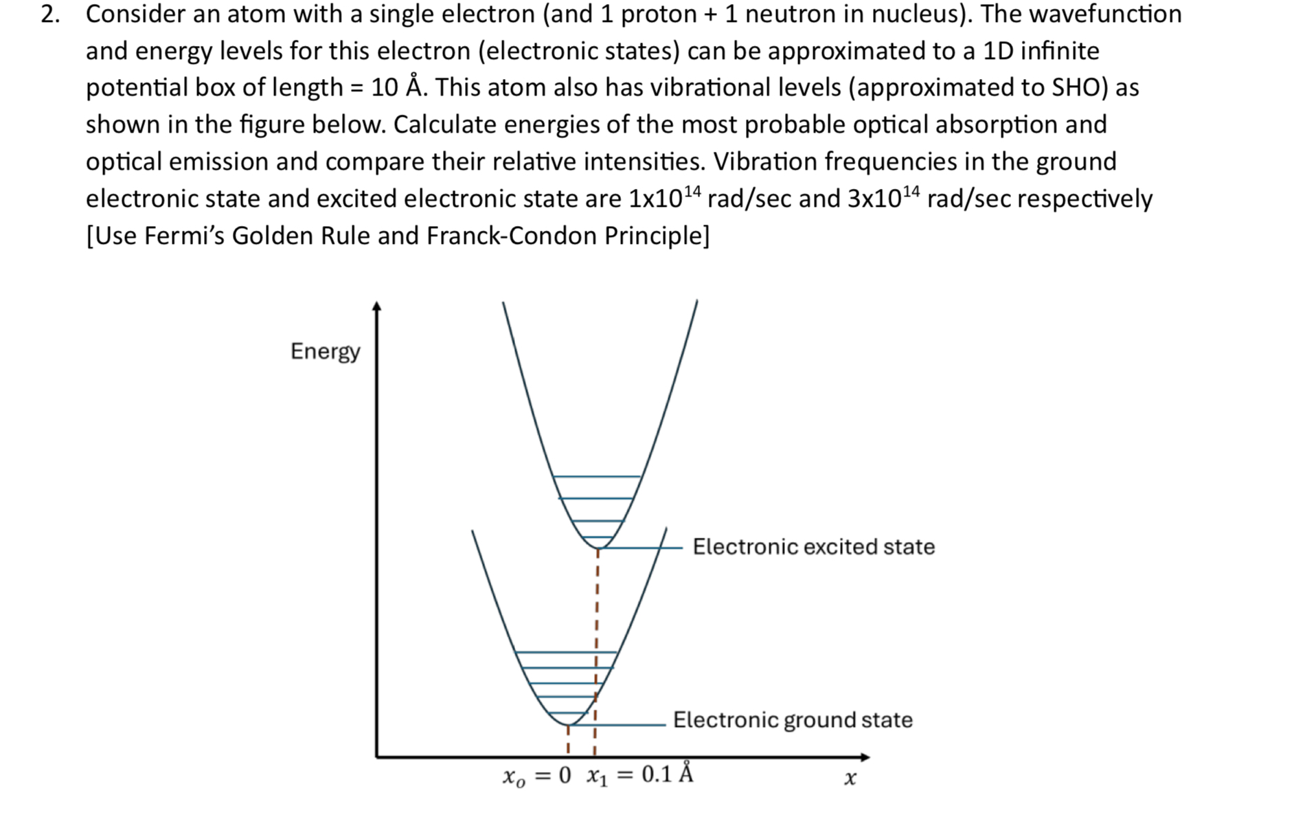 Solved Consider an atom with a single electron (and 1 | Chegg.com