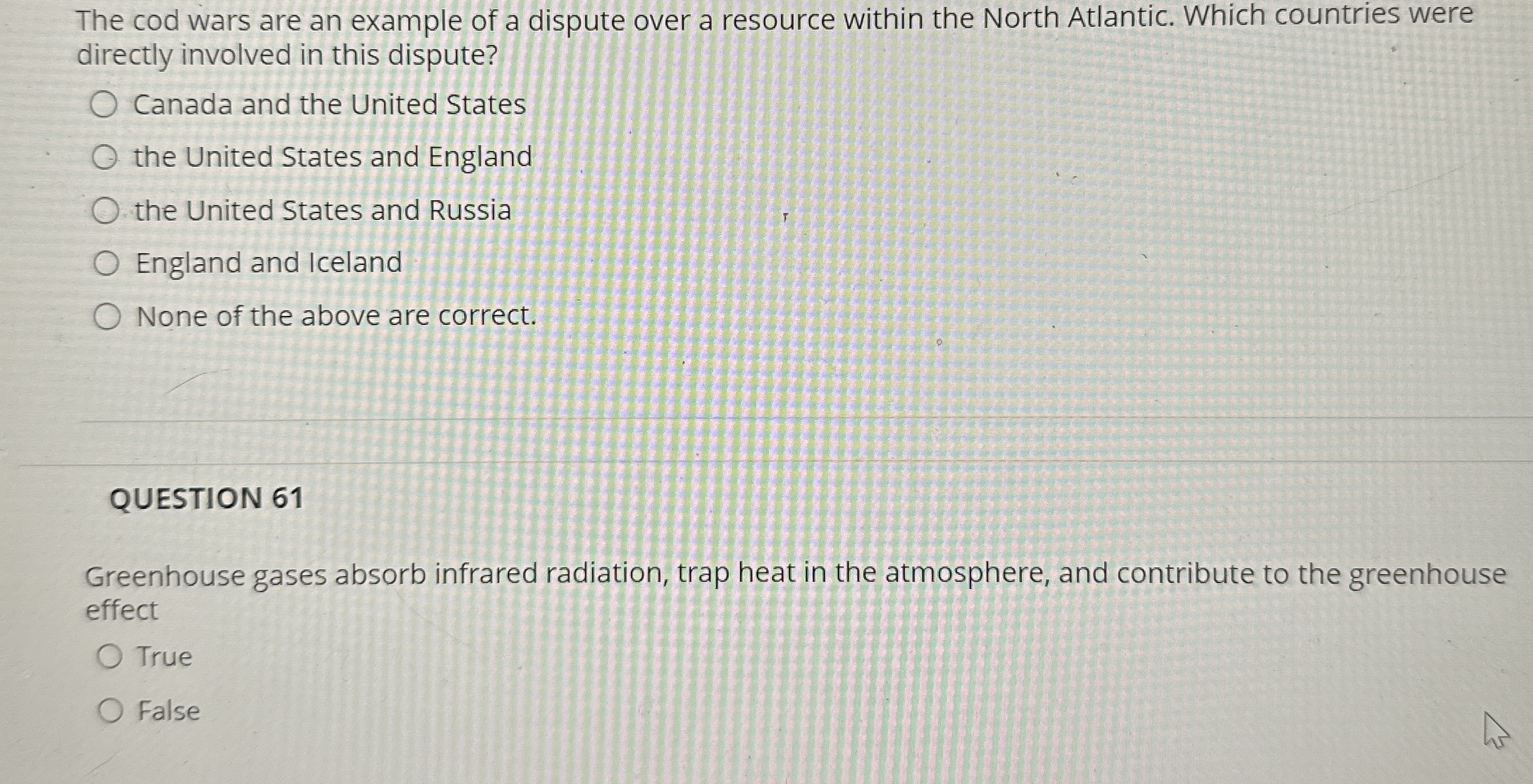 Solved The cod wars are an example of a dispute over a