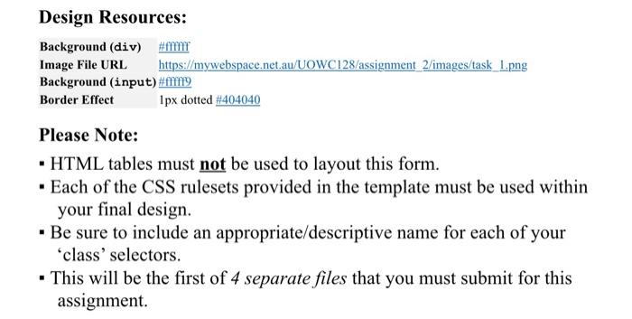 Task 1: Complete the HTML and CSS code needed to | Chegg.com