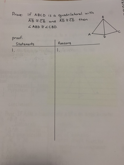 Solved JU Prove: If ABCD Is A Quadrilateral With B A B F CB | Chegg.com