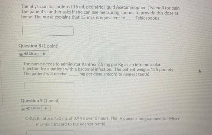 The physician has ordered 15 mL pediatric liquid Acetaminophen (Tylenol) for pain. The patients mother asks if she can use m