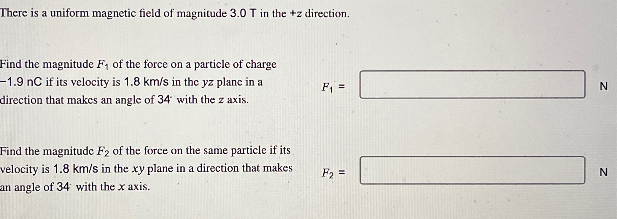 Solved There is a uniform magnetic field of magnitude 3.0T | Chegg.com