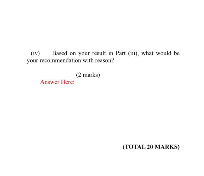 Solved Question 4: (20 marks) Suppose you are promoted to | Chegg.com
