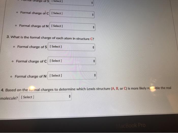 Solved Given the following Lewis structures for SC [:3-c=n:] | Chegg.com