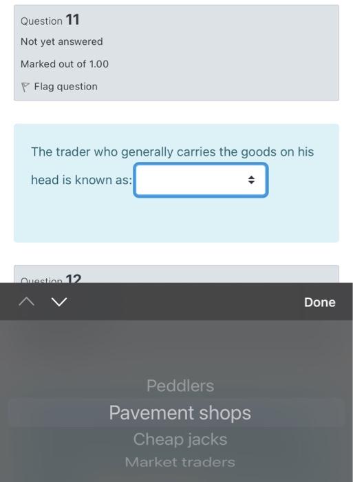 Solved Question 11 Not yet answered Marked out of 1.00 P | Chegg.com