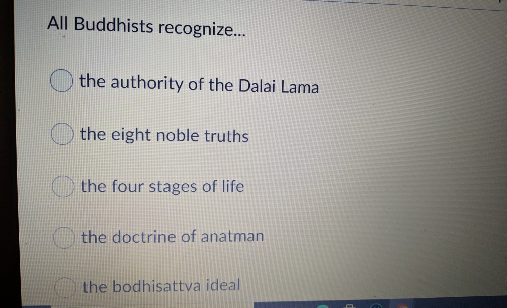 Solved All Buddhists recognize... the authority of the Dalai | Chegg.com