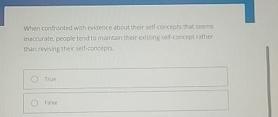 Solved When confronted with evidence about their | Chegg.com