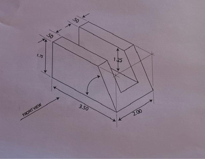 Solved Draw The Auxiliary View | Chegg.com