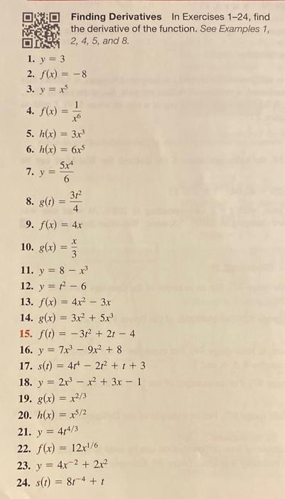 derivative examples