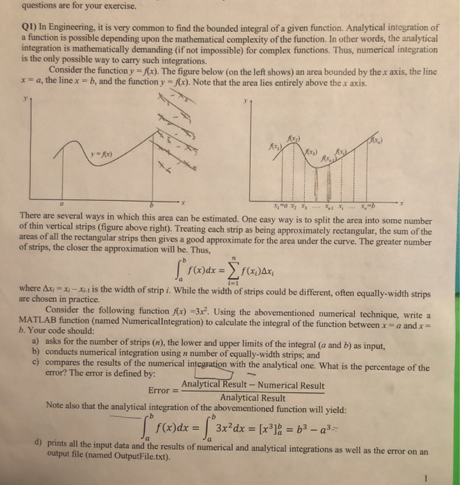 Solved questions are for your exercise. Q1) In Engineering, | Chegg.com