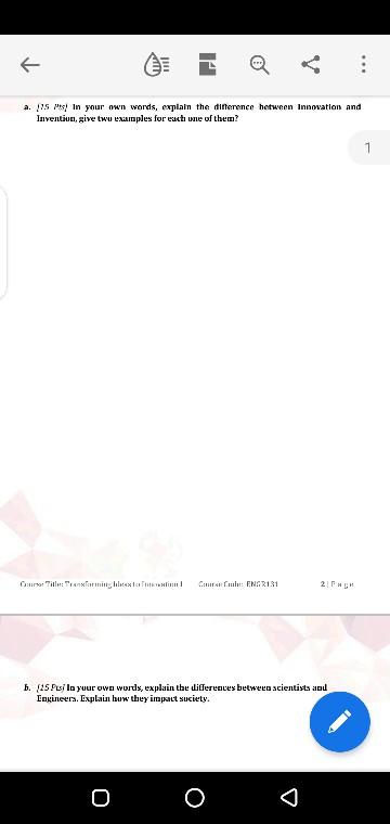 Solved R : a. 5 M In your own words, explain the difference | Chegg.com