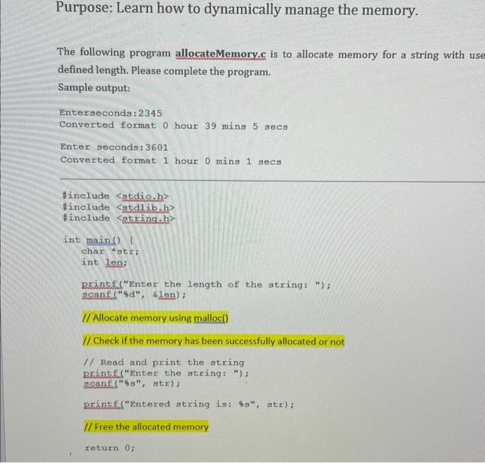 Solved please code this in C program that gives the output | Chegg.com