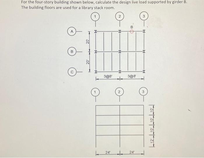 Solved For The Four-story Building Shown Below, Calculate | Chegg.com