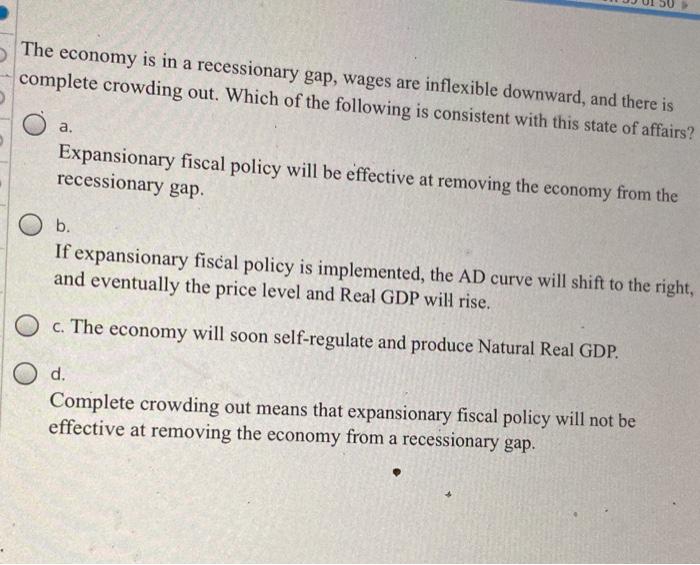 solved-the-economy-is-in-a-recessionary-gap-wages-are-chegg