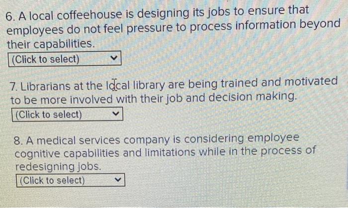 Solved Job design refers to the process of defining the way | Chegg.com