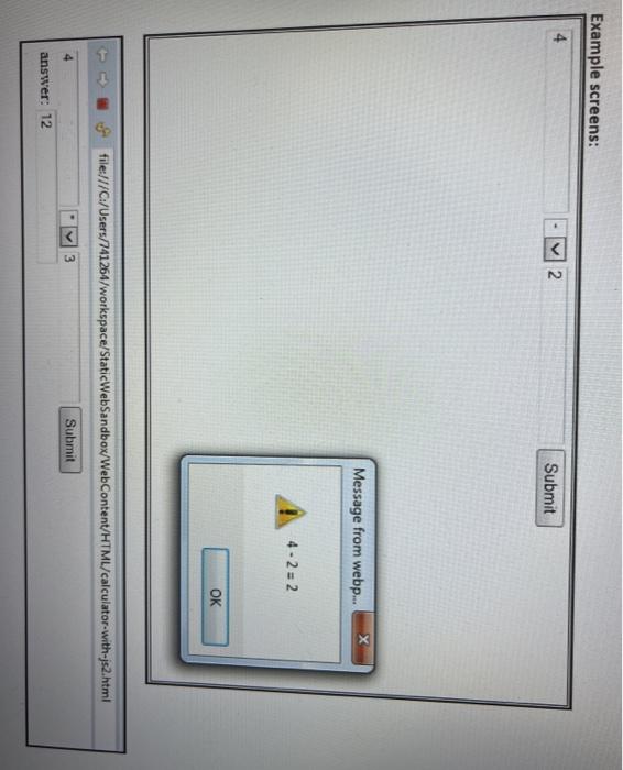 Solved Assignment 1: Calculator form This is a simple form | Chegg.com