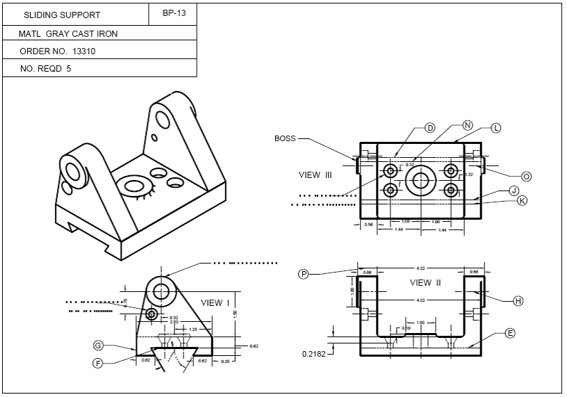 Solved Chapter U13 Problem 16A Solution Basic Blueprint Reading And
