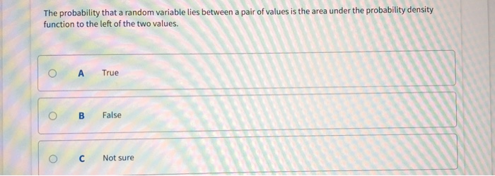 Solved The probability that a random variable lies between a | Chegg.com