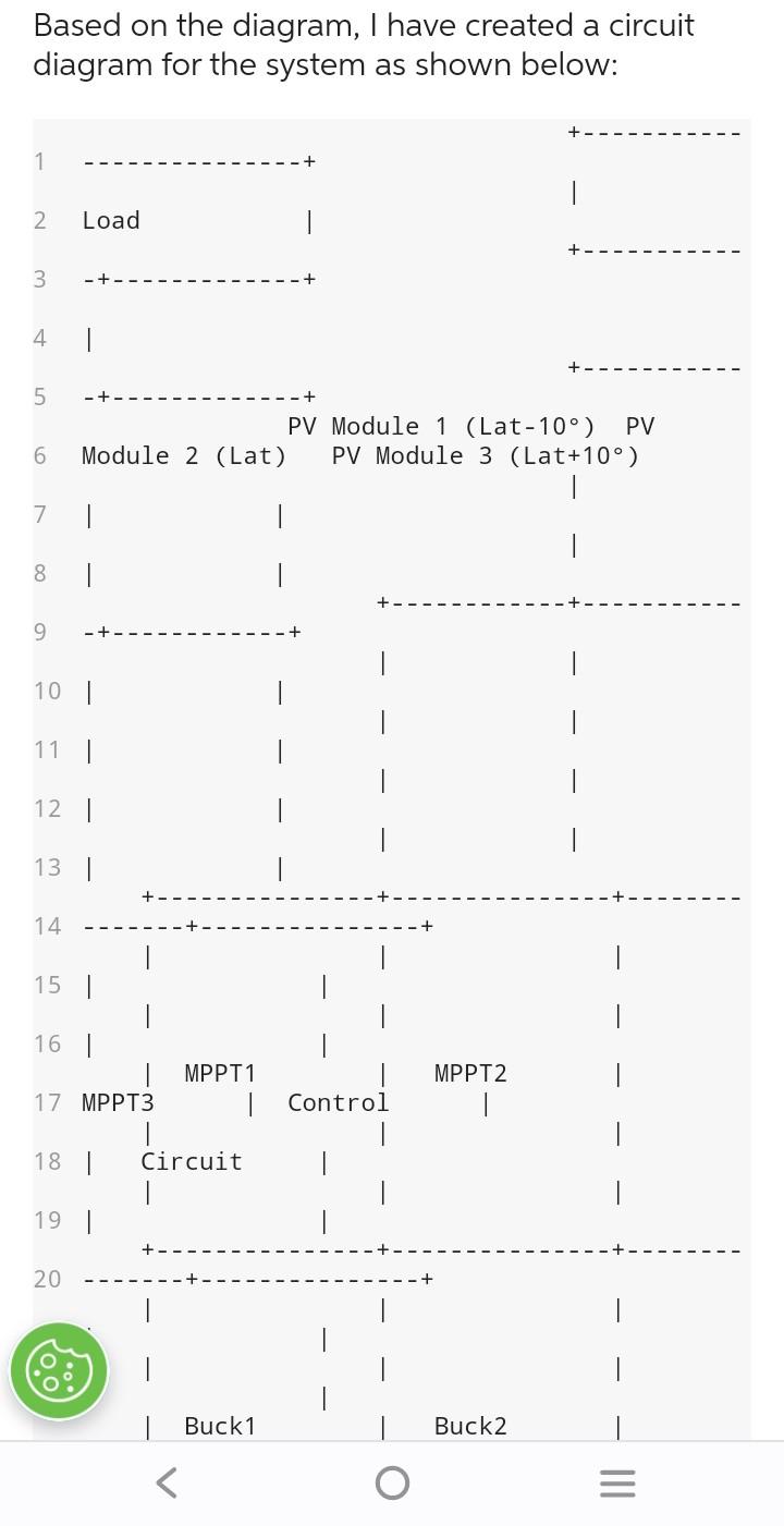 Based on the diagram, I have created a circuit | Chegg.com