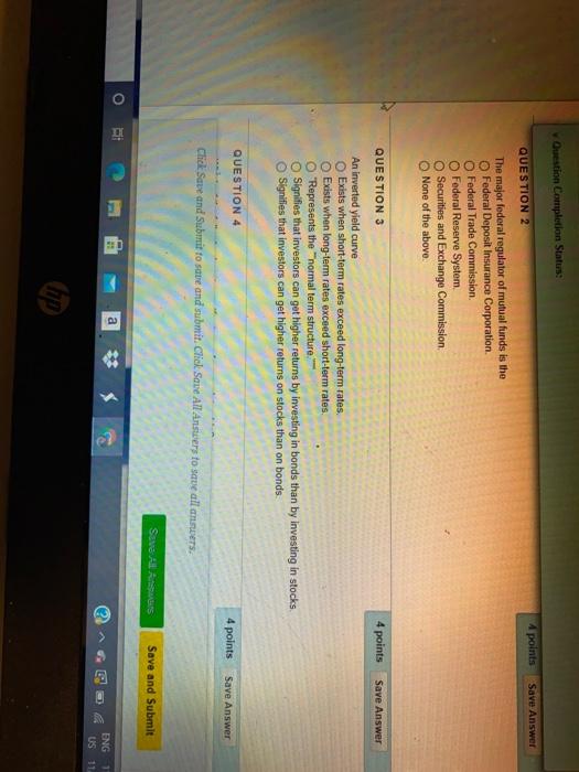 Solved Question Completion Status: 4 points Save Answer | Chegg.com