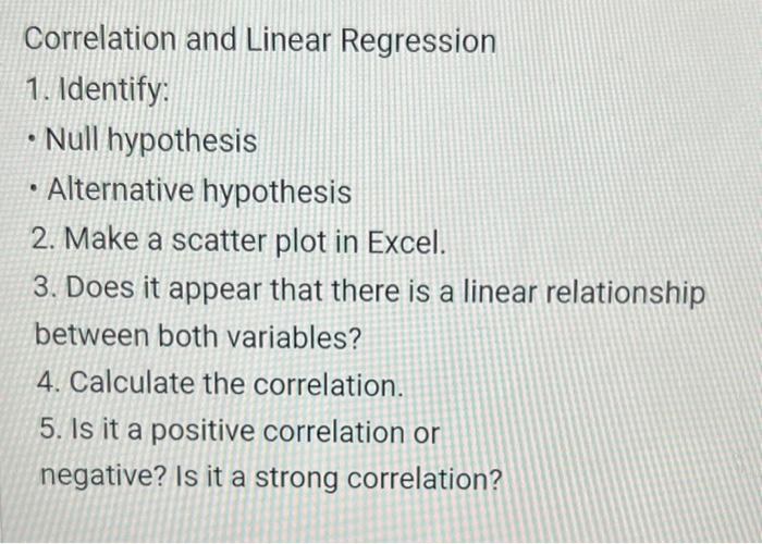 correlation null hypothesis linear regression