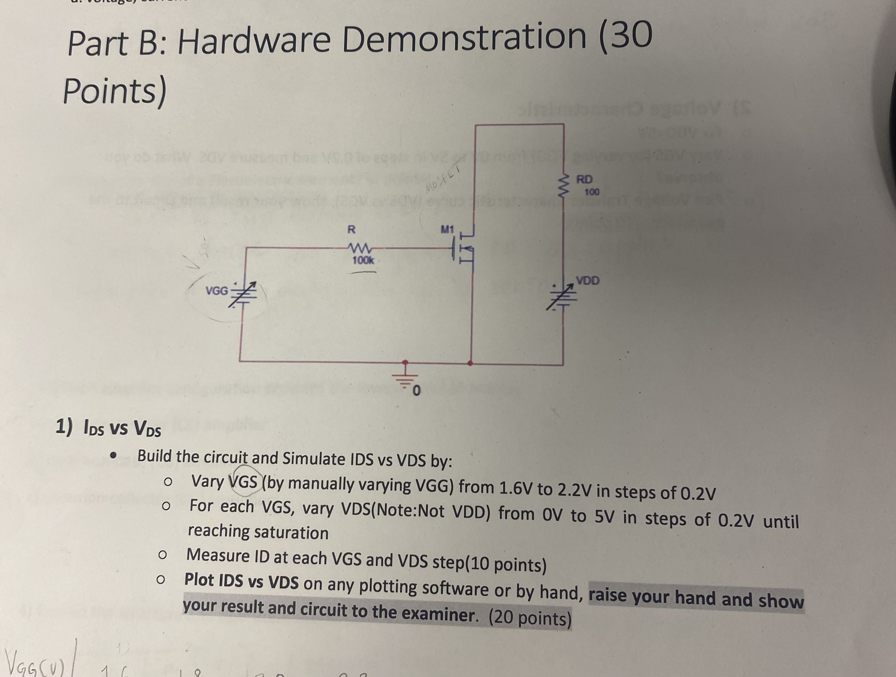 Part B: Hardware Demonstration (30 ﻿Points)IDS Vs V | Chegg.com