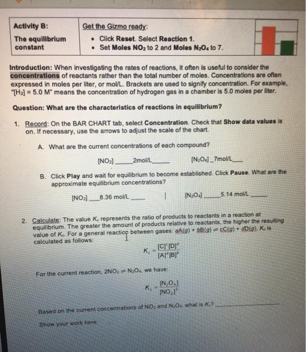 Student Exploration Moles Answers / Moles Gizmo Lesson ...