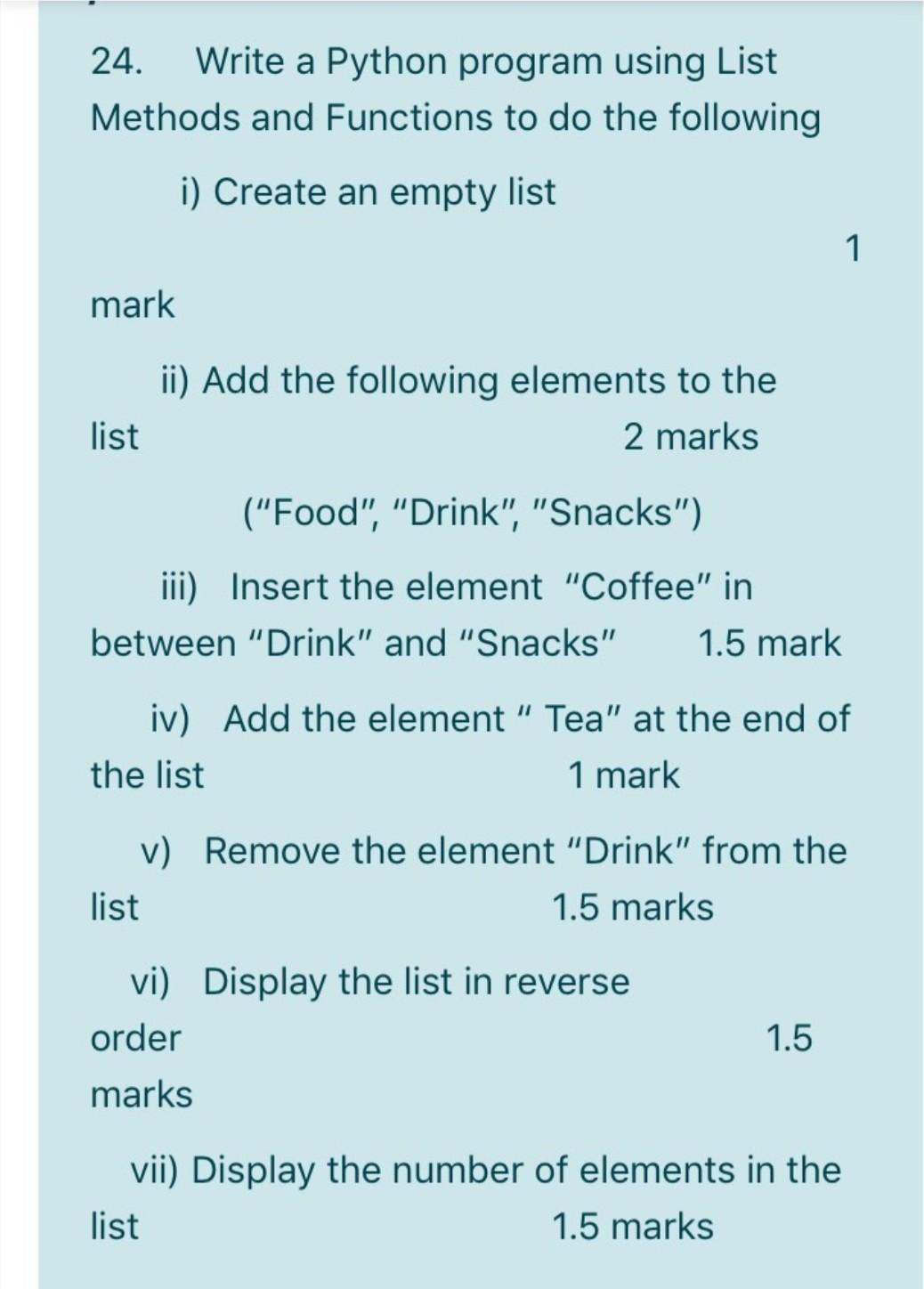 Python List Methods