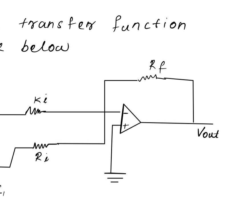 Solved what is the transfer function of the figure below Rf | Chegg.com