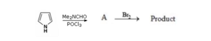 Solved А Br MezNCHO POCI3 Product IZ | Chegg.com