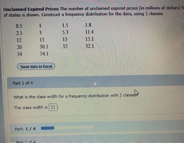Solved Find the class limits. The first lower class limit is | Chegg.com