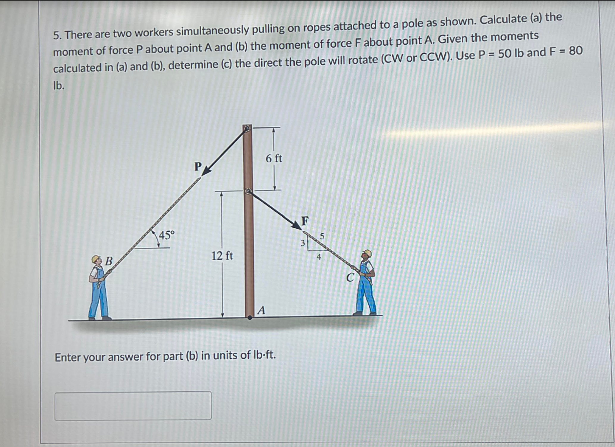 Solved There are two workers simultaneously pulling on ropes | Chegg.com