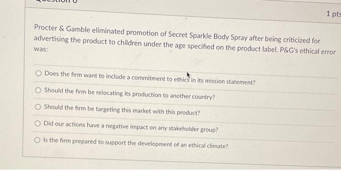 procter and gamble mission statement