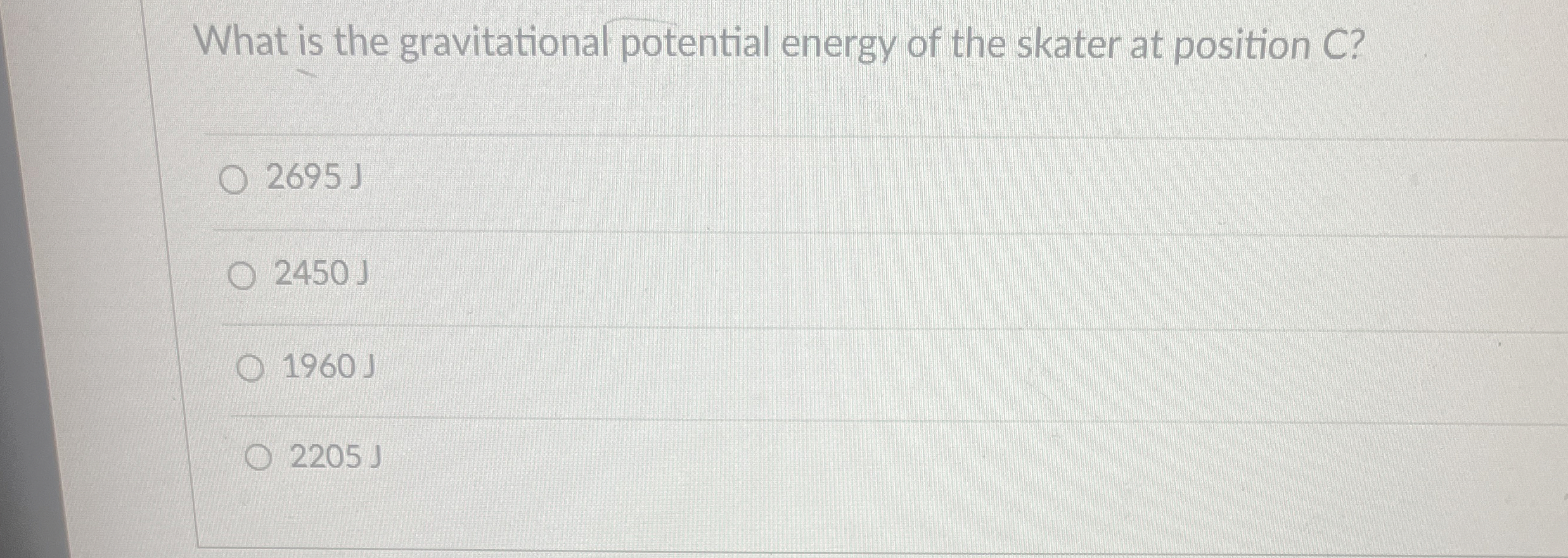 Solved What is the gravitational potential energy of the | Chegg.com